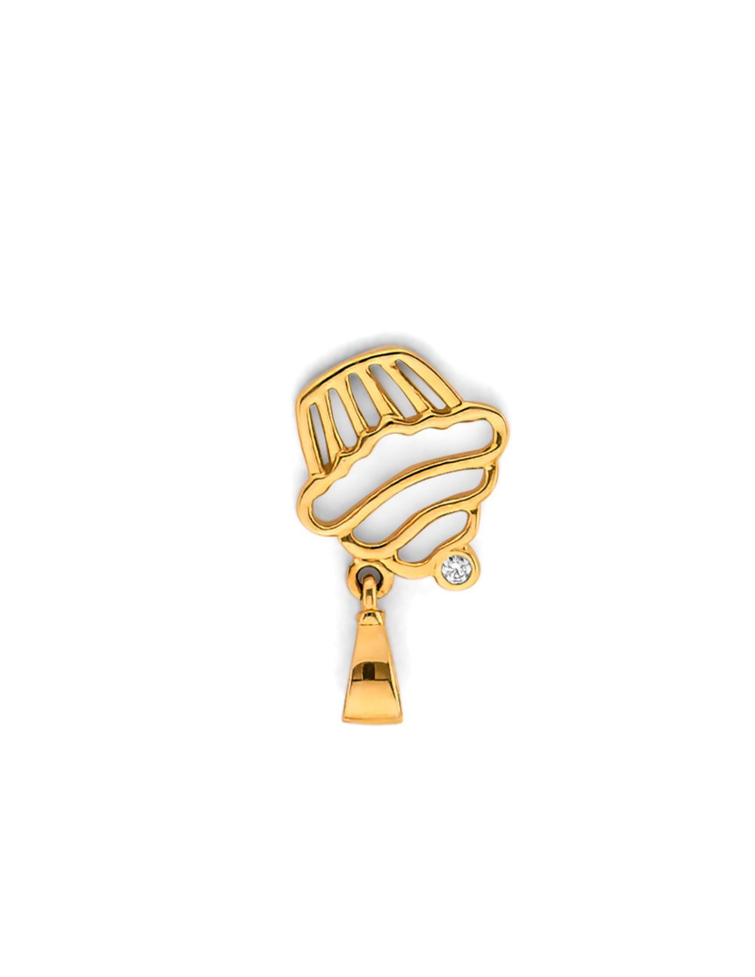 14KY CUPCAKE PENDANT - 3