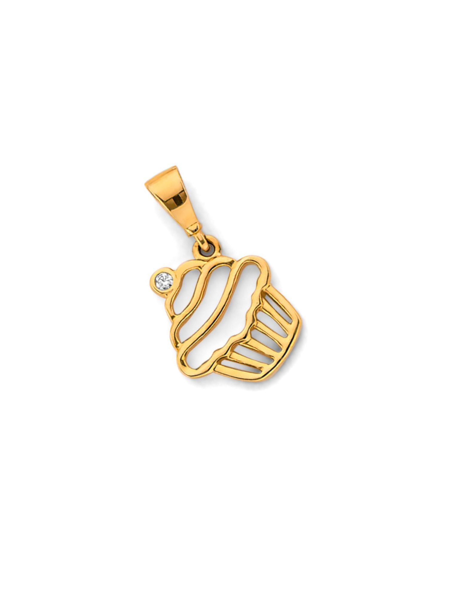 14KY CUPCAKE PENDANT - 4
