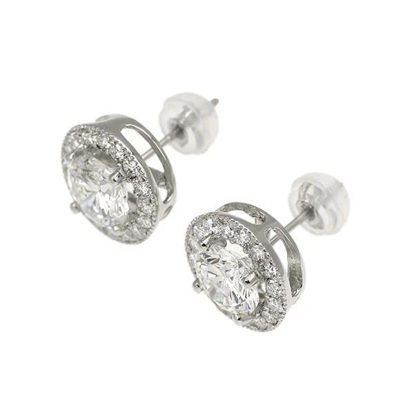 PT950/ PT900 DIAMOND STUD EARRINGS - 2