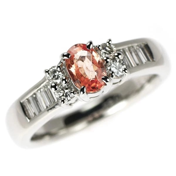 PT900 PAPARAZIA SAPPHIRE DIAMOND RING: Pt900 paparazia sapphire diamond ring Brand: None Type/Style: Ring Material: Pt900, Main Stone Natural/Sapphire Color: None Size: 5.25 US Accessories: None Accessories Notice: When purchasing