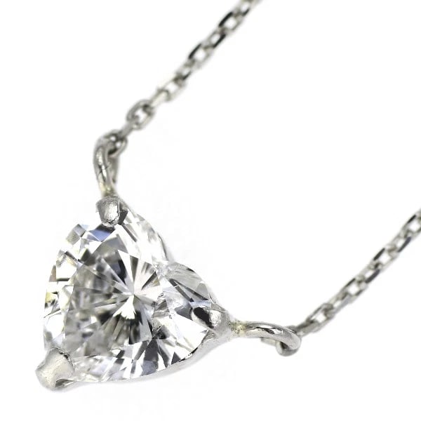 PT850 HEART SHAPE DIAMOND PENDANT NECKLACE: Pt850 Heart Shape Diamond Pendant Necklace Brand: None Type/Style: pendant necklace Material: PT900, Main Stone Natural Color: Pt Size: Chain Length 40cm Accessories: None Accessories Notice: When