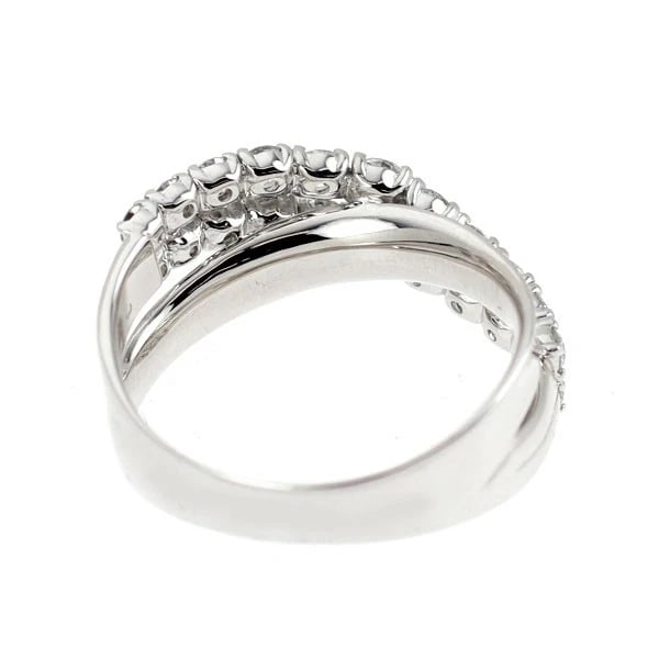 K18WG DIAMOND RING - 2