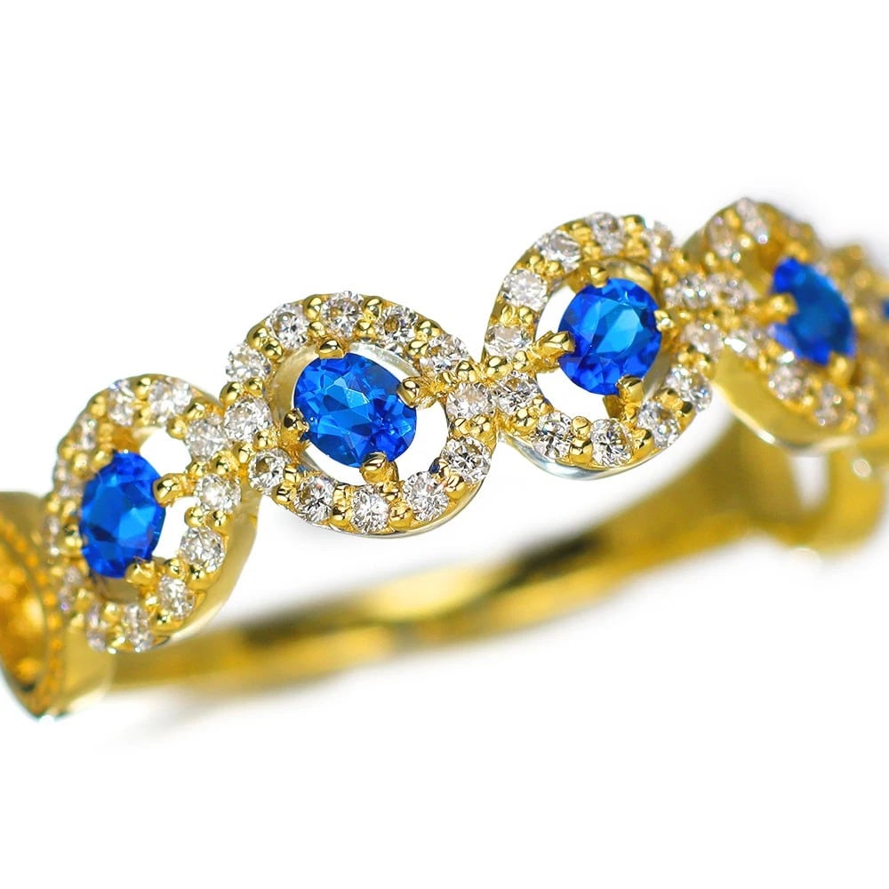 K18YG HIGH QUALITY AUNITE DIAMOND RING: K18YG High Quality Aunite Diamond Ring Brand: None Type/Style: Ring Material: K18YG, Main Stone Natural Color: YG Size: 6 US Accessories: None Accessories Notice: When purchasing pre-owned