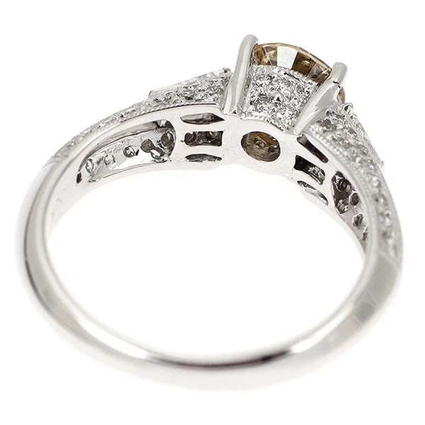 K18WG DIAMOND RING - 2