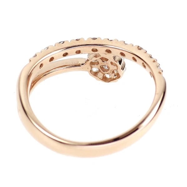 K18PG DIAMOND RING FLOWER AP - 2