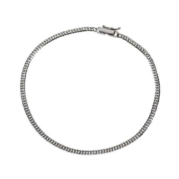 PT850 BRACELET KIHEI 6 SIDED: Pt850 bracelet Kihei 6 sided Brand: None Type/Style: bracelets Material: Pt850, Color: Pt Size: Chain Length 21.5cm Length/Width/Diameter 2.4 Accessories: None Accessories Notice: When purchasing