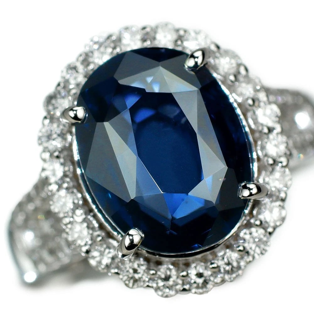 K18WG UNHEATED BLUE SPINEL DIAMOND RING: K18WG Unheated Blue Spinel Diamond Ring Brand: None Type/Style: Ring Material: K18WG, Main Stone Spinel Color: WG Size: 5.5 - 5.75 US Accessories: None Accessories Notice: When purchasing pre-owned