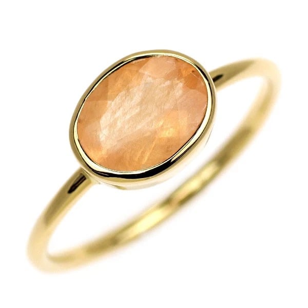 K18YG ORANGE QUARTZ RING: K18YG orange quartz ring Brand: None Type/Style: Ring Material: K18YG, Color: YG Size: 5.25 US Accessories: None Accessories Notice: When purchasing pre-owned goods, please refer to the photos of the