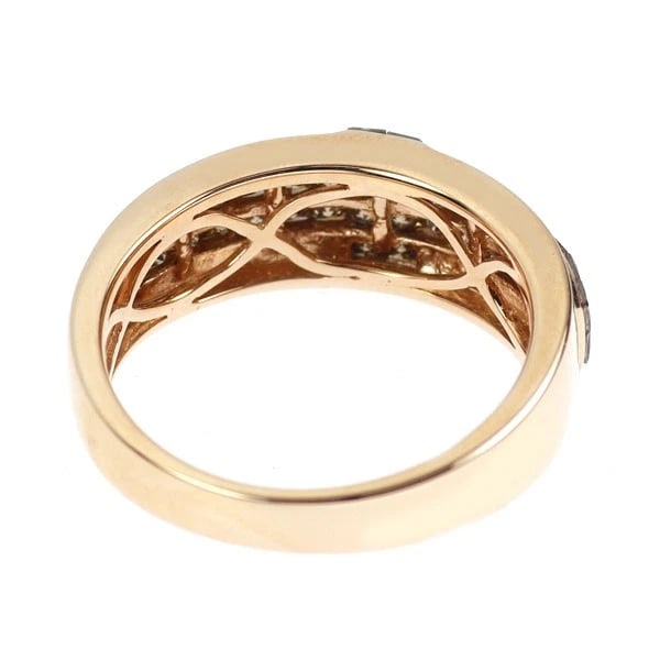 K18PG PRINCESS CUT DIAMOND RING - 2