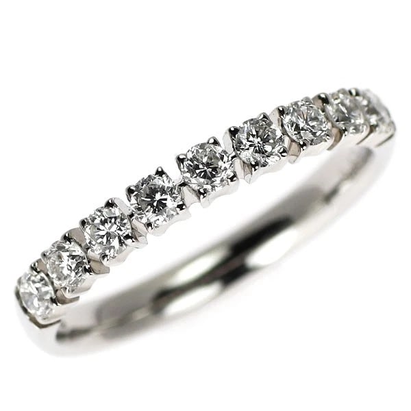 PT950 DIAMOND RING: Pt950 diamond ring Brand: None Type/Style: Ring Material: Pt900, Main Stone Natural Color: None Size: 5.5 - 5.75 US Accessories: None Accessories Notice: When purchasing pre-owned goods, please refer
