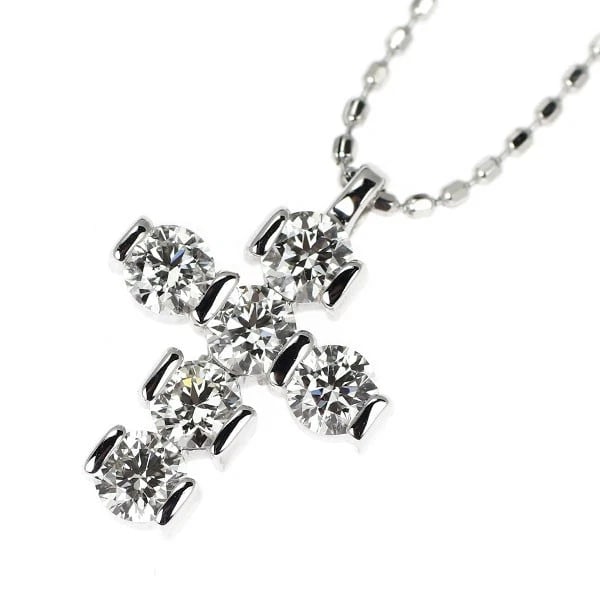 K18WG H&C DIAMOND PENDANT NECKLACE: K18WG H&C diamond pendant necklace Brand: None Type/Style: pendant necklace Material: K18WG, Main Stone Natural Color: WG Size: Chain Length: 46cm Accessories: None Accessories Notice: When