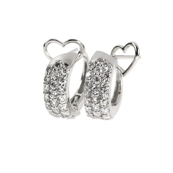 K18WG PAVE DIAMOND EARRING: K18WG pave diamond earring Brand: None Type/Style: piercing Material: K18WG, Main Stone Natural Color: WG Size: Length/Width/Diameter 12.7 Accessories: None Accessories Notice: When purchasing
