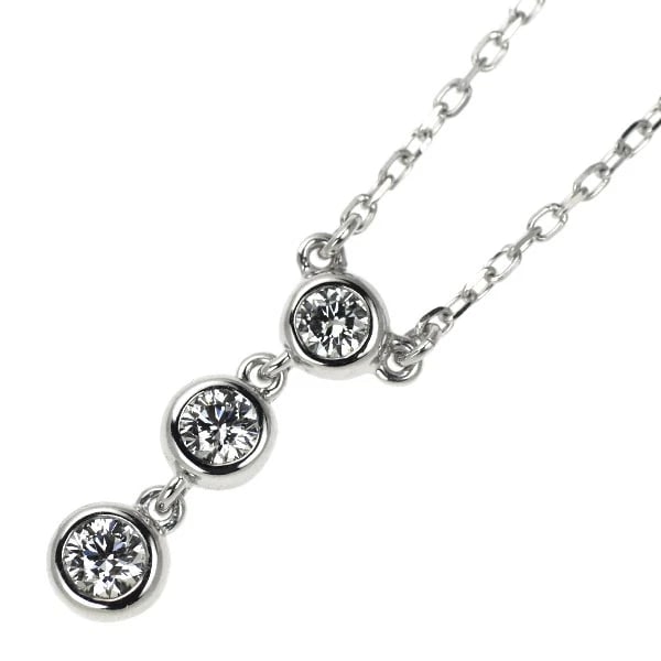 MIKIMOTO K18WG DIAMOND PENDANT NECKLACE: Mikimoto K18WG Diamond Pendant Necklace Brand: Mikimoto Type/Style: pendant necklace Material: K18WG, Main Stone Natural Color: WG Size: Necklace: Chain Length 41cm Accessories: None Accessories
