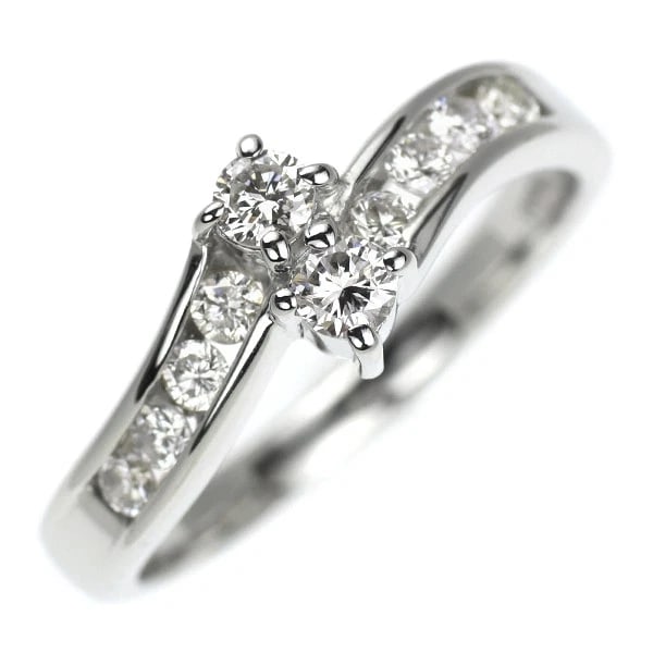PT900 DIAMOND RING: Pt900 diamond ring Brand: None Type/Style: Ring Material: Pt900, Main Stone Natural Color: None Size: 6.75 - 7 US Accessories: None Accessories Notice: When purchasing pre-owned goods, please refer