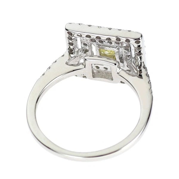 K18WG DIAMOND RING - 2