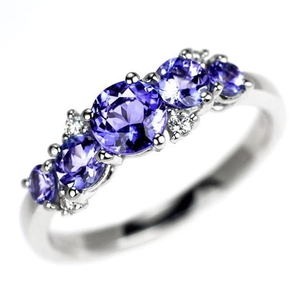 K18WG TANZANITE DIAMOND RING: K18WG Tanzanite Diamond Ring Brand: None Type/Style: Ring Material: K18WG, Main Stone Tanzanite Color: WG Size: 7.5 US Accessories: None Accessories Notice: When purchasing pre-owned goods, please