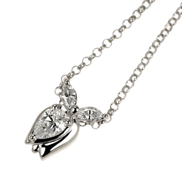 PT900/ PT850 DIAMOND PENDANT NECKLACE: Pt900/ Pt850 Diamond Pendant Necklace Brand: None Type/Style: pendant necklace Material: Pt900, Main Stone Natural Color: None Size: Chain Length 40cm Accessories: None Accessories Notice: When