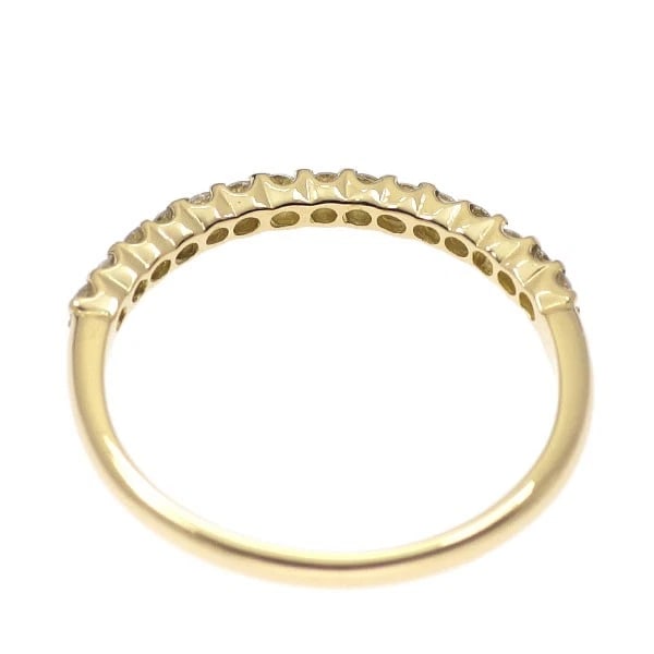 K18YG DIAMOND RING HALF ETERNITY - 2