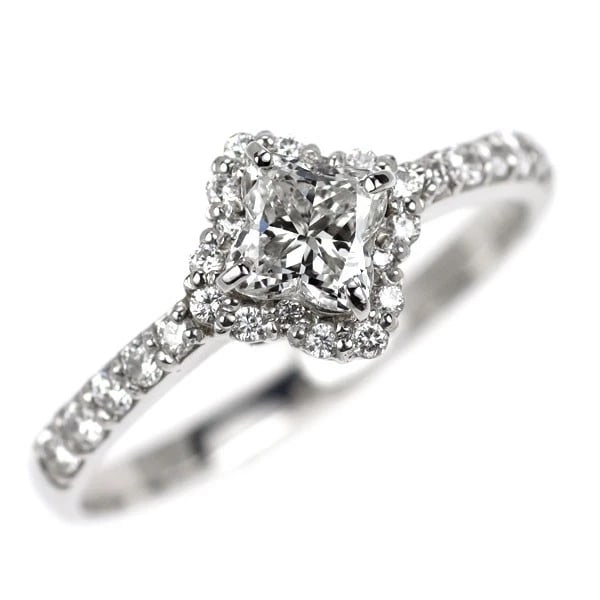 PT900 LILY CUT DIAMOND RING: Pt900 Lily Cut Diamond Ring Brand: None Type/Style: Ring Material: PT900, Main Stone Natural Color: Pt Size: 6 US Accessories: None Accessories Notice: When purchasing pre-owned goods, please refer