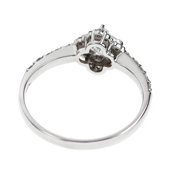 PT900 LILY CUT DIAMOND RING - 2