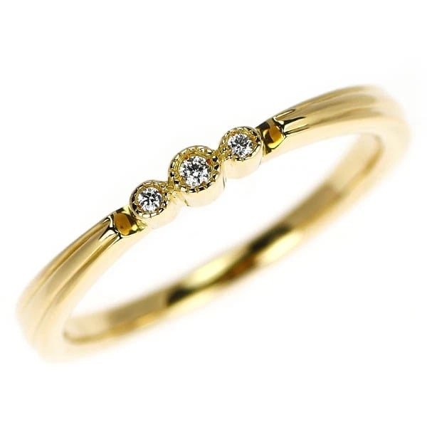 DISNEY K18YG DIAMOND RING: Disney K18YG diamond ring Brand: None Type/Style: Ring Material: K18YG, Main Stone Natural Color: YG Size: 4.75 - 5 US Accessories: None Accessories Notice: When purchasing pre-owned goods, please