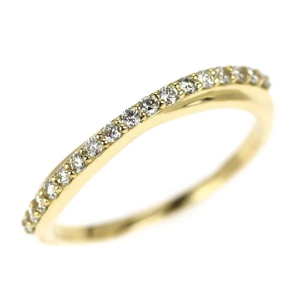 K18YG DIAMOND RING: K18YG diamond ring Brand: None Type/Style: Ring Material: K18YG, Main Stone Natural Color: YG Size: 5.5 - 5.75 US Accessories: None Accessories Notice: When purchasing pre-owned goods, please refer