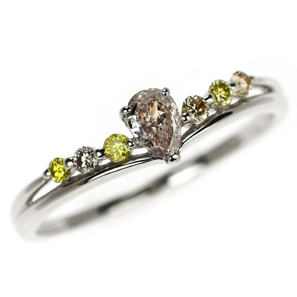 PT900 PEAR SHAPE DIAMOND RING: Pt900 pear shape diamond ring Brand: None Type/Style: Ring Material: Pt900, Main Stone Natural Color: None Size: 5.5 - 5.75 US Accessories: None Accessories Notice: When purchasing pre-owned goods,