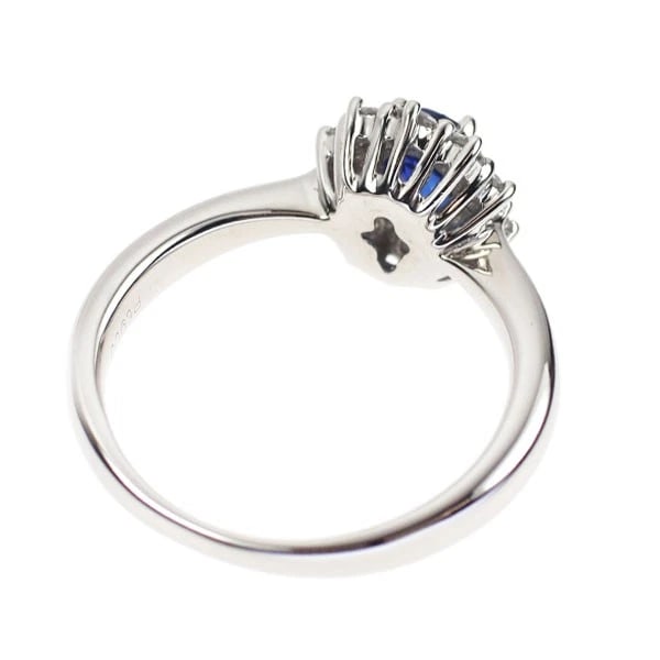 PT900 SAPPHIRE DIAMOND RING - 2