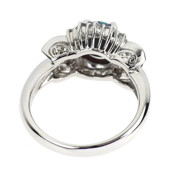 PT900 BLACK OPAL DIAMOND RING - 2