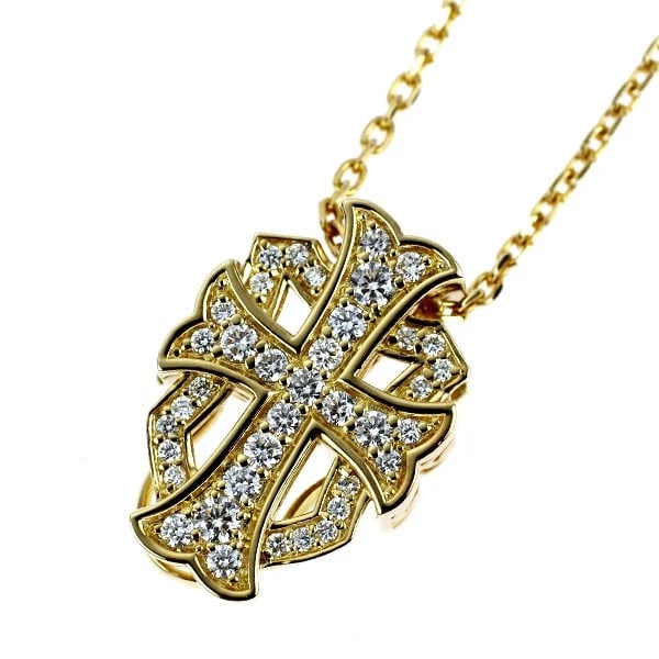YUKIZAKI K18YG DIAMOND PENDANT NECKLACE: Yukizaki K18YG Diamond Pendant Necklace Brand: None Type/Style: pendant necklace Material: K18YG, Main Stone Natural Color: YG Size: Chain Length 50cm Accessories: None Accessories Notice: When