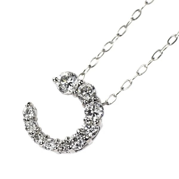 K18WG DIAMOND PENDANT NECKLACE: K18WG DIAMOND PENDANT NECKLACE Brand: None Type/Style: pendant necklace Material: K18WG, Main Stone Natural Color: WG Size: Chain Length: 40cm Accessories: None Accessories Notice: When pu