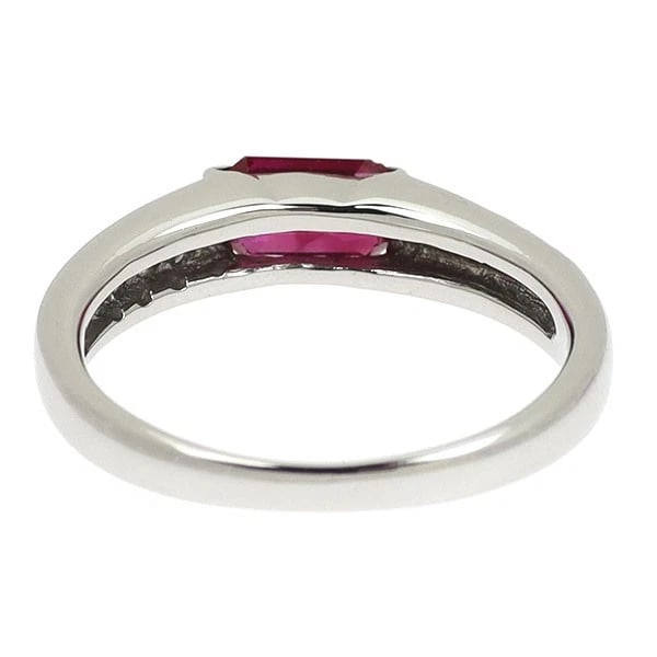 PT900 RUBY DIAMOND RING - 2