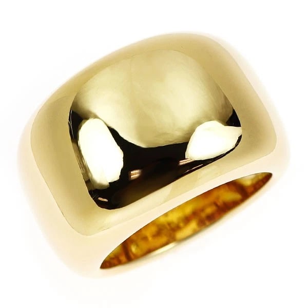 CARTIER K18YG RING NOUVELLE VAGUE: Cartier K18YG Ring Nouvelle Vague Brand: Cartier Type/Style: Ring Material: K18YG, Color: YG Size: 4.5 US Accessories: None Accessories Notice: When purchasing pre-owned goods, please refer to the