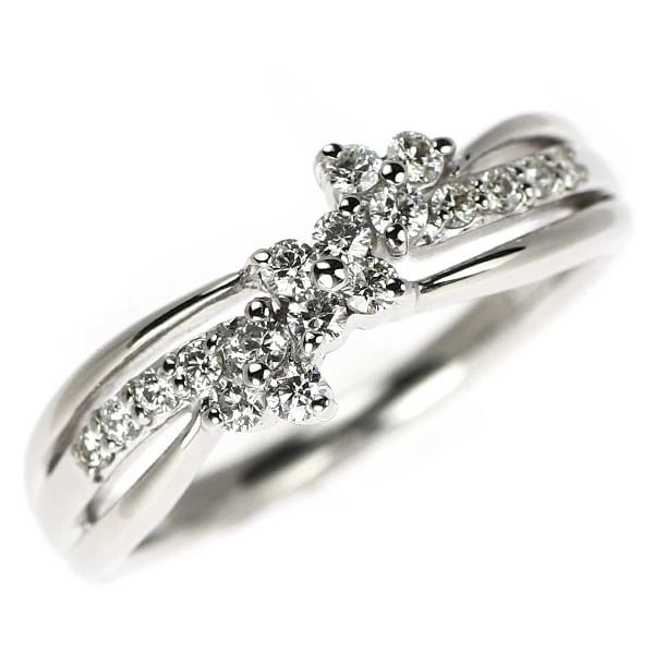 PT900 H&C DIAMOND RING: Pt900 H&C diamond ring Brand: None Type/Style: Ring Material: Pt900, Main Stone Natural Color: None Size: 4.75 - 5 US Accessories: None Accessories Notice: When purchasing pre-owned goods, please