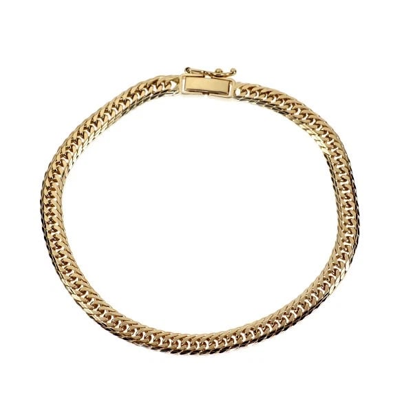 K18YG BRACELET KIHEI TRIPLE: K18YG bracelet Kihei triple Brand: None Type/Style: bracelets Material: K18YG, Color: YG Size: Chain Length 19.5cm Length/Width/Diameter 4.4 Accessories: None Accessories Notice: When purchasing