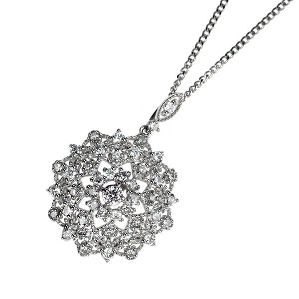 PT950/ PT850 DIAMOND PENDANT NECKLACE: Pt950/ Pt850 Diamond Pendant Necklace Brand: None Type/Style: pendant necklace Material: Pt900, Main Stone Natural Color: None Size: Chain Length 40cm Accessories: None Accessories Notice: When