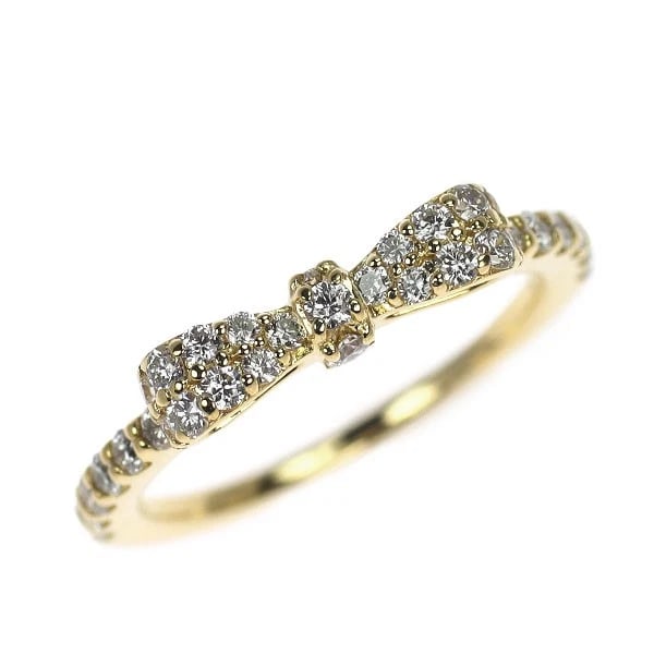 PONTE VECCHIO K18YG DIAMOND PINKY RING: Ponte Vecchio K18YG Diamond Pinky Ring Brand: Pontevecchio Type/Style: Ring Material: K18YG, Main Stone Natural Color: YG Size: 2.75 - 3 US Accessories: None Accessories Notice: When purchasing