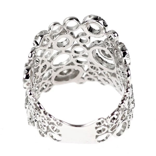 K18WG DIAMOND RING - 3