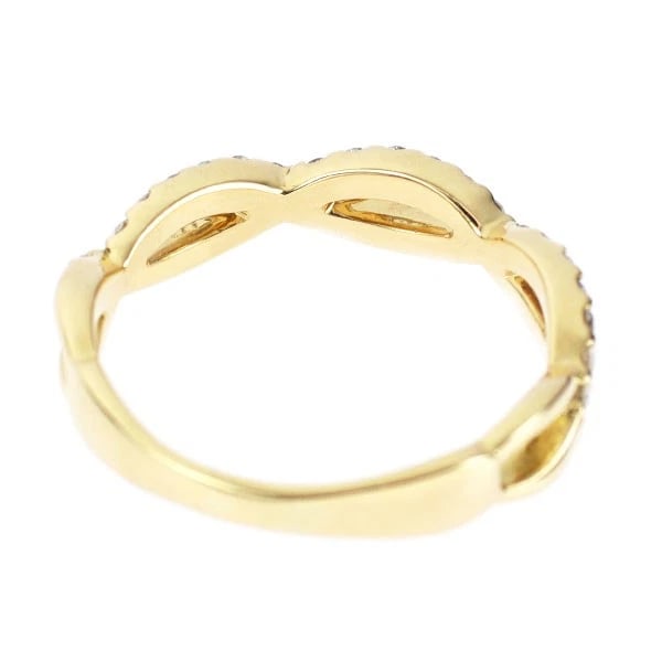K18YG DIAMOND RING - 2