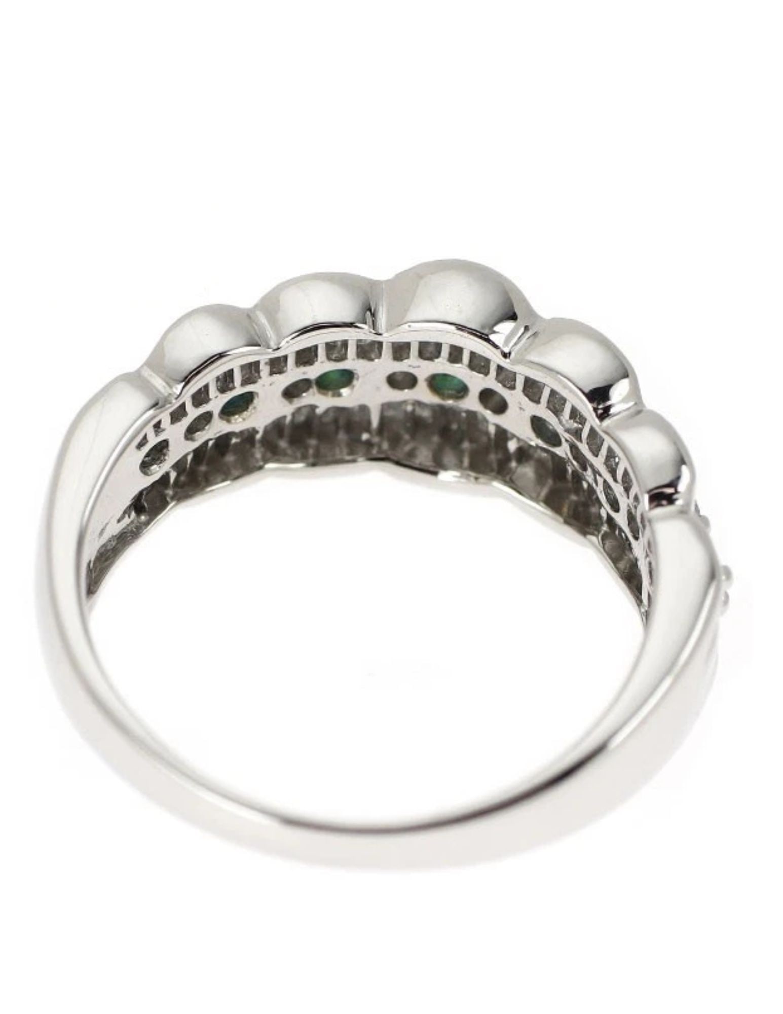 PT900 ALEXANDRITE DIAMOND RING - 2