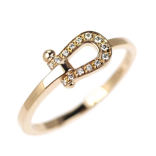 FRED K18PG DIAMOND RING FORCE: Fred K18PG Diamond Ring Force Brand: None Type/Style: Ring Material: K18PG, Main Stone Natural Color: PG Size: 4 US Accessories: None Accessories Notice: When purchasing pre-owned goods, please refer