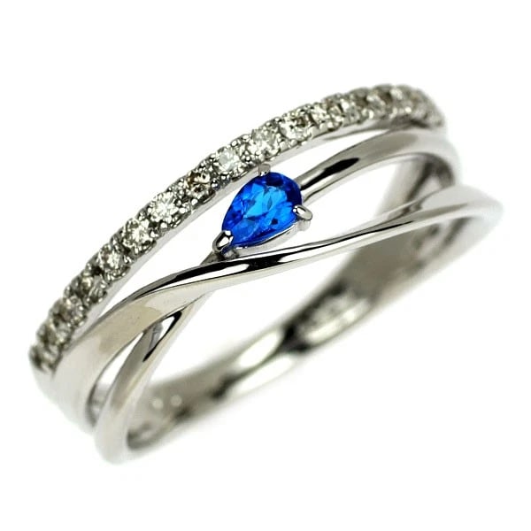 PT950 HAUYNITE DIAMOND RING: Pt950 Hauynite Diamond Ring Brand: None Type/Style: Ring Material: Pt950, Main Stone Hauynite\Natural Color: None Size: 6 US Accessories: None Accessories Notice: When purchasing pre-owned goods,