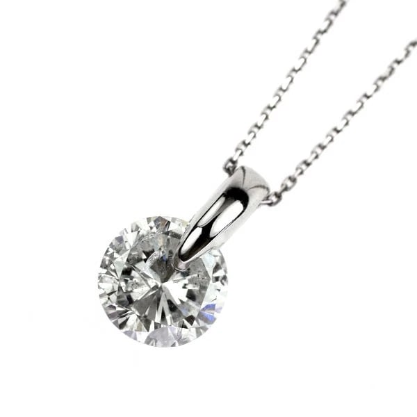 PT950/ PT850 LDH DIAMOND PENDANT NECKLACE: Pt950/ Pt850 LDH Diamond Pendant Necklace Brand: None Type/Style: pendant necklace Material: Pt950/ Pt850, Main Stone Natural Color: Pt Size: Chain Length 40.5cm Accessories: None Accessories Notice: