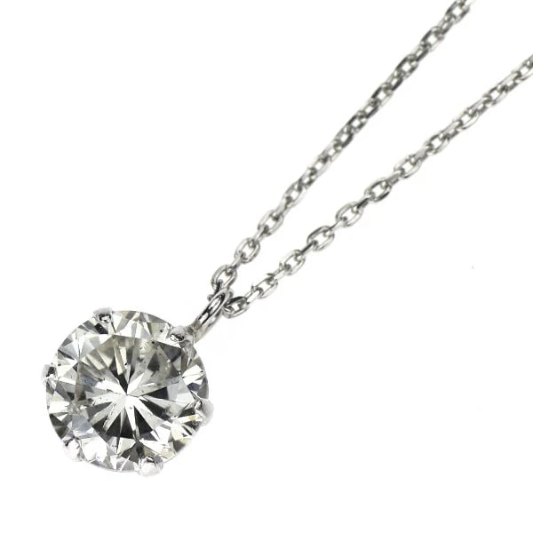 PT900/ PT850 DIAMOND PENDANT NECKLACE: Pt900/ Pt850 Diamond Pendant Necklace Brand: None Type/Style: pendant necklace Material: Pt900/Pt850, Main Stone Natural Color: Pt Size: Chain Length 40cm Accessories: None Accessories Notice: When