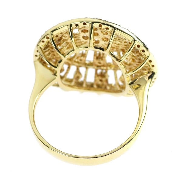 K18YG DIAMOND RING - 3
