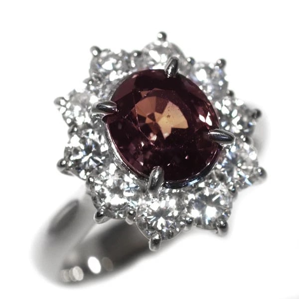 PT900 COLOR CHANGE SAPPHIRE DIAMOND RING: Pt900 color change sapphire diamond ring Brand: None Type/Style: Ring Material: Pt900, Main Stone sapphire\Natural Color: None Size: 4.75 - 5 US Accessories: None Accessories Notice: When purchasing