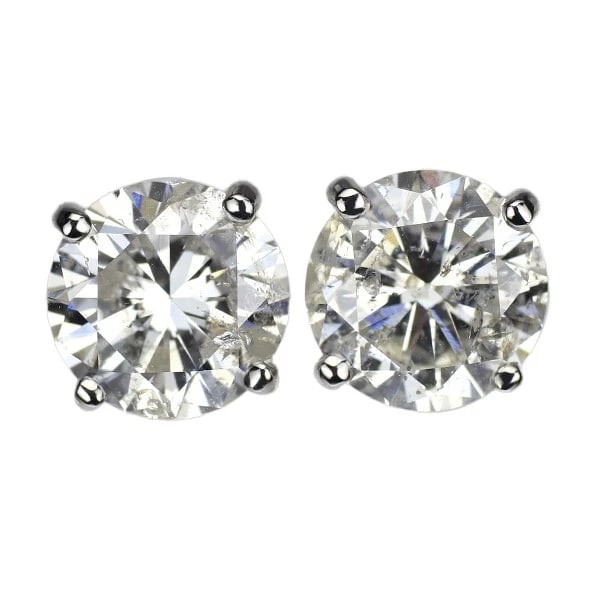 PT900 SINGLE SIDE LDH DIAMOND EARRINGS (1 of 2)
