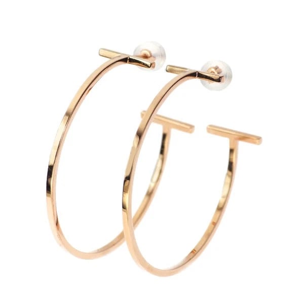 TIFFANY & CO K18PG EARRING: Tiffany & Co K18PG earring Brand: Tiffany Type/Style: piercing Material: K18PG, Color: PG Size: Length/Width/Diameter 35.9 Accessories: None Accessories Notice: When purchasing pre-owned g