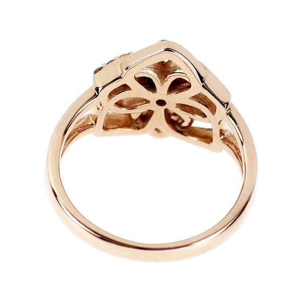K18PG FLOWER DIAMOND RING AP - 2