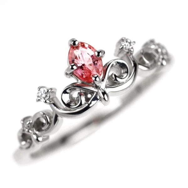 PT950 NIGERIAN VEILINENITE DIAMOND RING: Pt950 Nigerian Veilinenite Diamond Ring Brand: None Type/Style: Ring Material: Pt900, Main Stone Natural Color: Pt Size: 4.5 US Accessories: None Accessories Notice: When purchasing pre-owned goods,